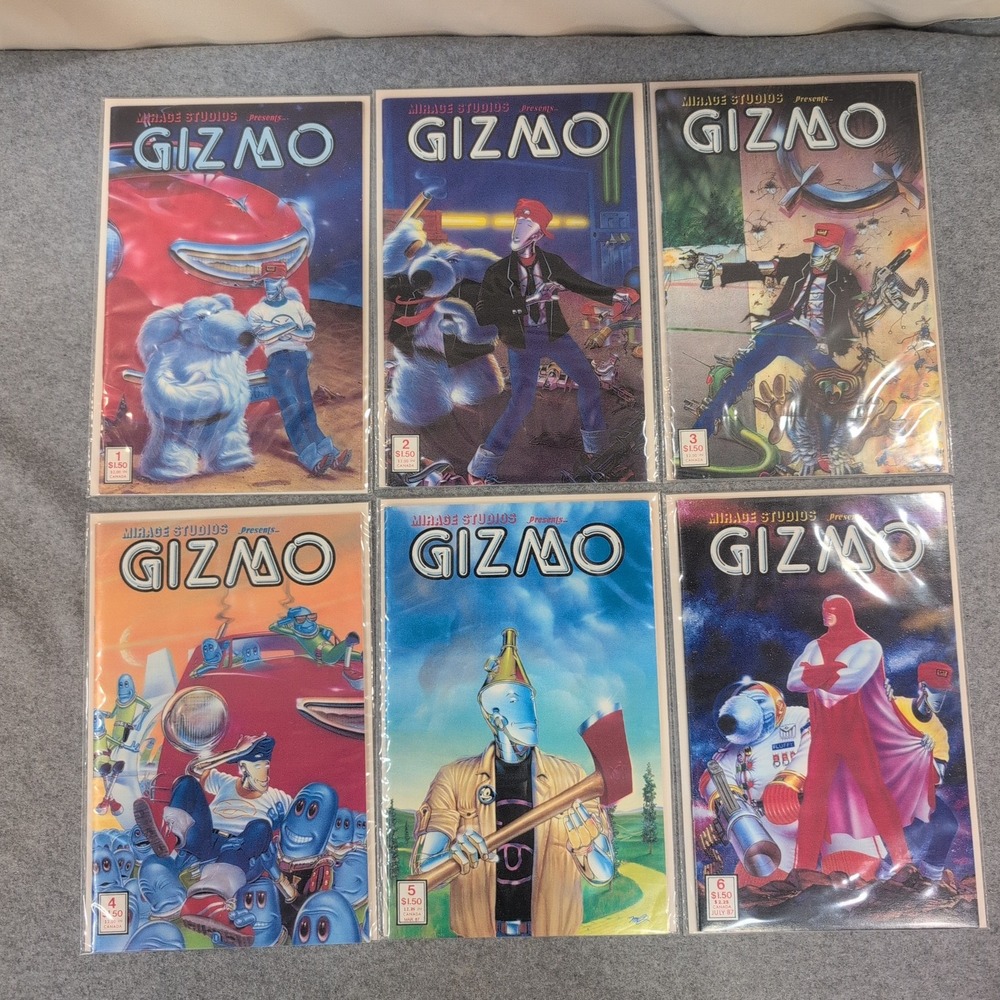 Gizmo Mirage Studios Comic Book Lot Issues 1-6 Science Fiction Michael Dooney